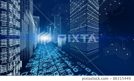 Image of smart city and digital society Image of smart city and digital society 86315449