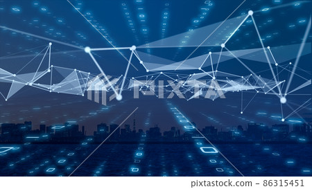 Image of smart city and digital society Image of smart city and digital society 86315451