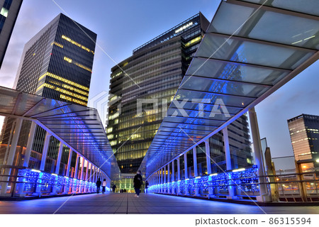 橫跨港未來大道的紫光人行天橋 86315594