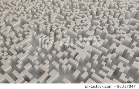 平面設計插圖 3D 對象 平面設計插圖 3D 對象 86317847