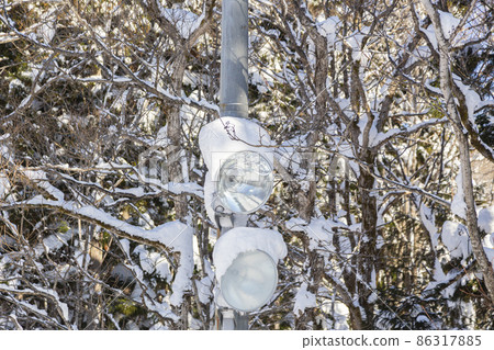 Lighting equipment on the slopes 86317885