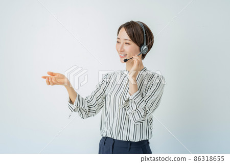 Business seminar headset middle Business seminar headset middle 86318655
