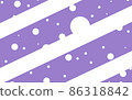 雪和反射背景（紫色） 86318842
