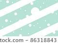雪和反射背景（綠色） 86318843