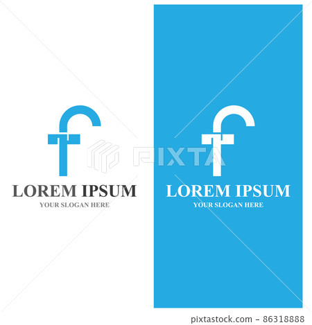 F logo vector icon illustration 86318888