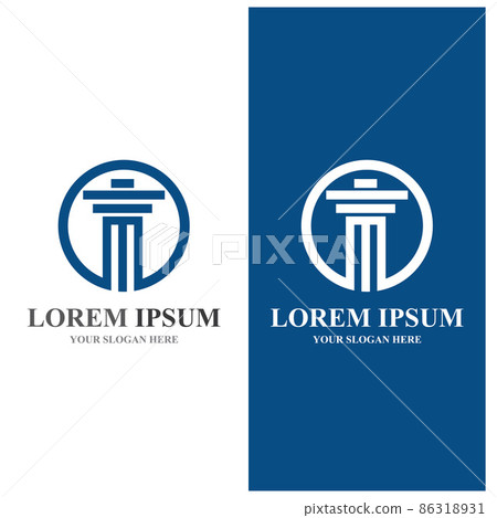 pillar vector logo and symbol template 86318931