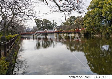Odawara Castle and moat, Odawara City, Kanagawa Prefecture 86319996