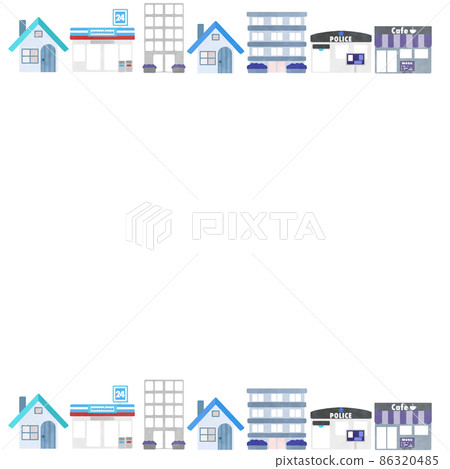 Cityscape message card illustration material background Cityscape message card illustration material background 86320485