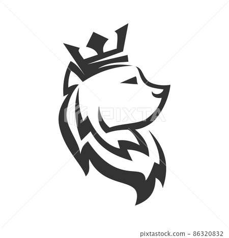 cat with crown Icon Illustration Brand Identity 86320832