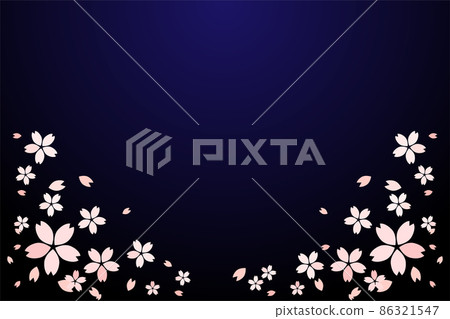 漸變背景櫻花花櫻桃 漸變背景櫻花花櫻桃 86321547