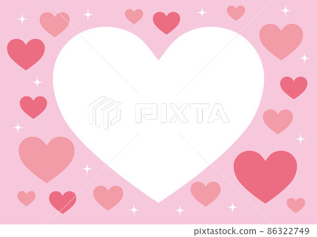 Heart frame glitter pink Heart frame glitter pink 86322749