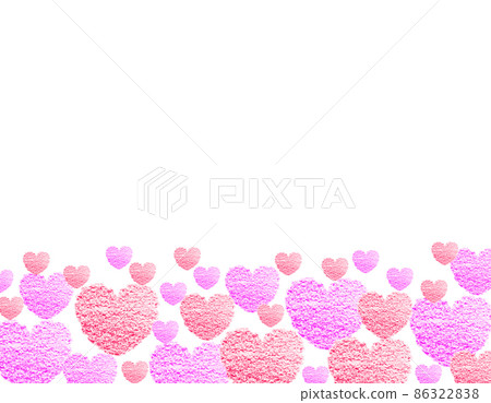 情人節背景材料 用從下方冒出的大小紅色和粉紅色蠟筆繪製的心 水平背景 白色 其他顏色可選 情人節背景材料 用從下方冒出的大小紅色和粉紅色蠟筆繪製的心 水平背景 白色 其他顏色可選 86322838