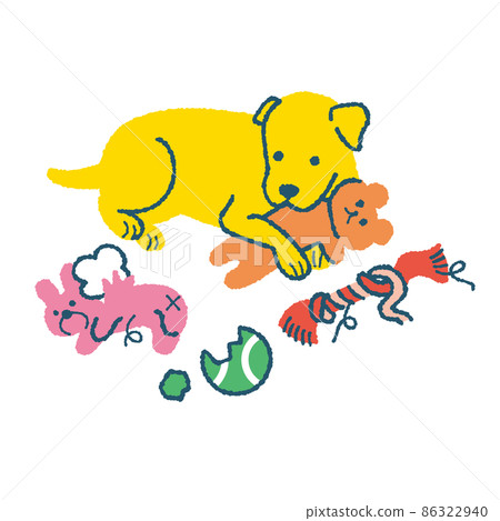 狗咬玩具 86322940