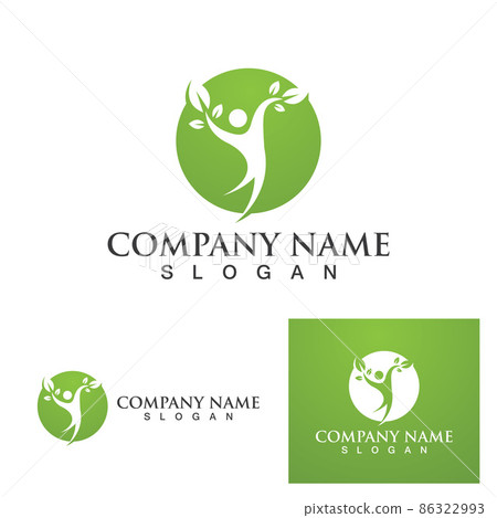 Human character logo sign 86322993