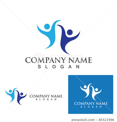 Human character logo sign 86322996