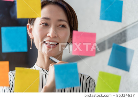 商務便箋女性多彩 86324637