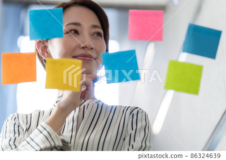商務便箋女性多彩 商務便箋女性多彩 86324639