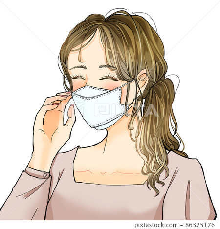 一個戴著面具的女人 86325176