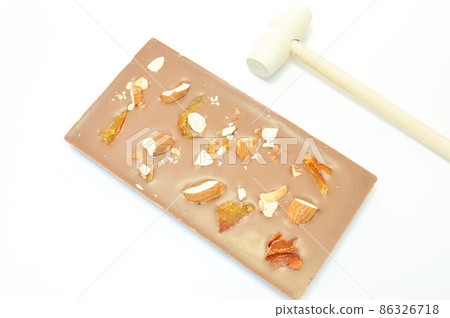 Tablet milk chocolate and hammer 86326718
