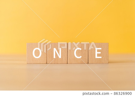 Building blocks with "ONCE" written on them Building blocks with "ONCE" written on them 86326900
