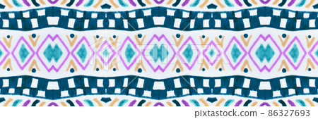 Seamless ethnic background. Geometric aztec pattern. 86327693