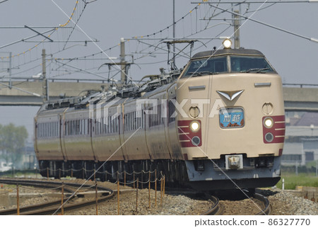 北陸本線 加賀笠間三河 JR 西 485 系列 K03 組織（金澤）嘉悅 86327770