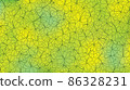 Blurry watercolor green line art background with clover leaves outlines 86328231