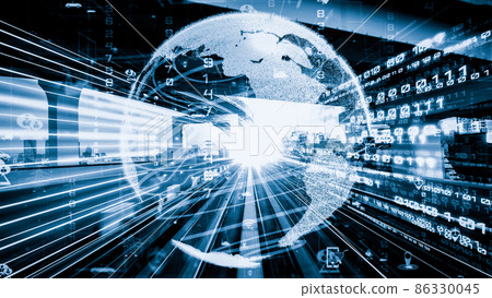 Smart transportation in tacit futuristic city with online traffic control system Smart transportation in tacit futuristic city with online traffic control system 86330045