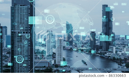 Global connection and the internet network alteration in smart city 86330663