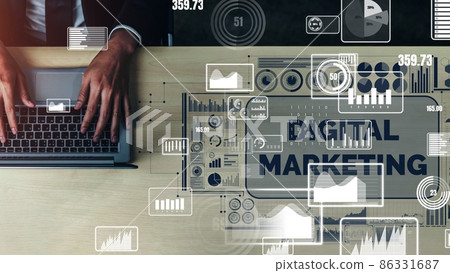 Marketing of Digital Technology Business conceptual 86331687