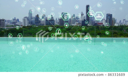 Green city technology shifting towards sustainable alteration concept 86331689