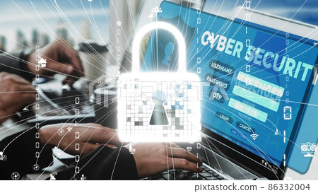 Cyber Security and Digital Data Protection conceptual 86332004