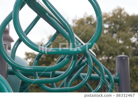 公園玩具的階梯 86332467