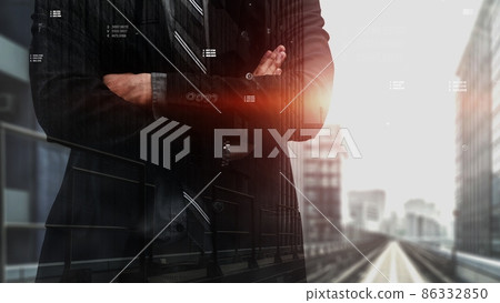 Conceptual business dashboard for financial data analysis Conceptual business dashboard for financial data analysis 86332850