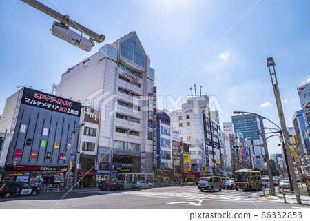 上野站前十字路口附近的城市景觀 86332853