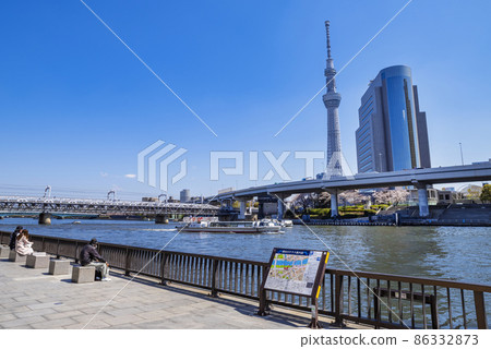 東京晴空塔和隅田川露台的泊位 86332873