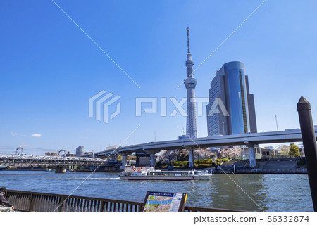 Berth of Tokyo Sky Tree and Sumida River Terrace 86332874
