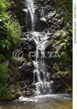 Waterfall near Ginzan Onsen, Yamagata Prefecture 86333617