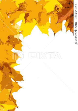 Vector illustration of Autumn leaves falling isolated on white background 86334044