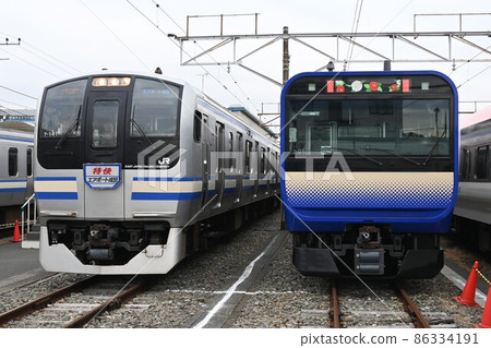 E217系列和E235系列1000系列在車廠排隊 E217系列和E235系列1000系列在車廠排隊 86334191
