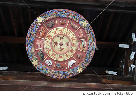 Osaka Tenmangu Shrine Omote Daimon Ceiling Osaka Tenmangu Shrine Omote Daimon Ceiling 86334699