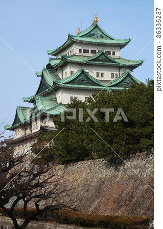 名古屋城天守閣和石垣島 名古屋城天守閣和石垣島 86336287