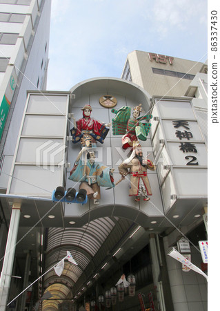 The entrance to Tenjin, Tenjinbashisuji Shopping Street near Temma Tenjin Hanjotei 86337430