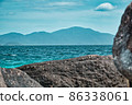 Seascape view of the beautiful Andaman sea around Koh Lipe island 86338061