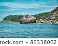 Seascape view of the beautiful Andaman sea around Koh Lipe island 86338062