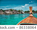 Thai traditional Long tail boat 86338064