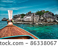 Thai traditional Long tail boat 86338067
