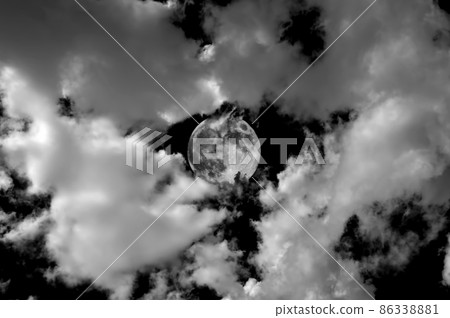 Moon and Clouds 86338881