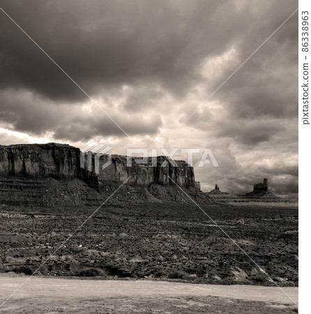 Cloudy Skies Monument Valley 86338963