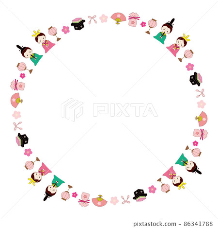 Hinamatsuri line circular frame 86341788